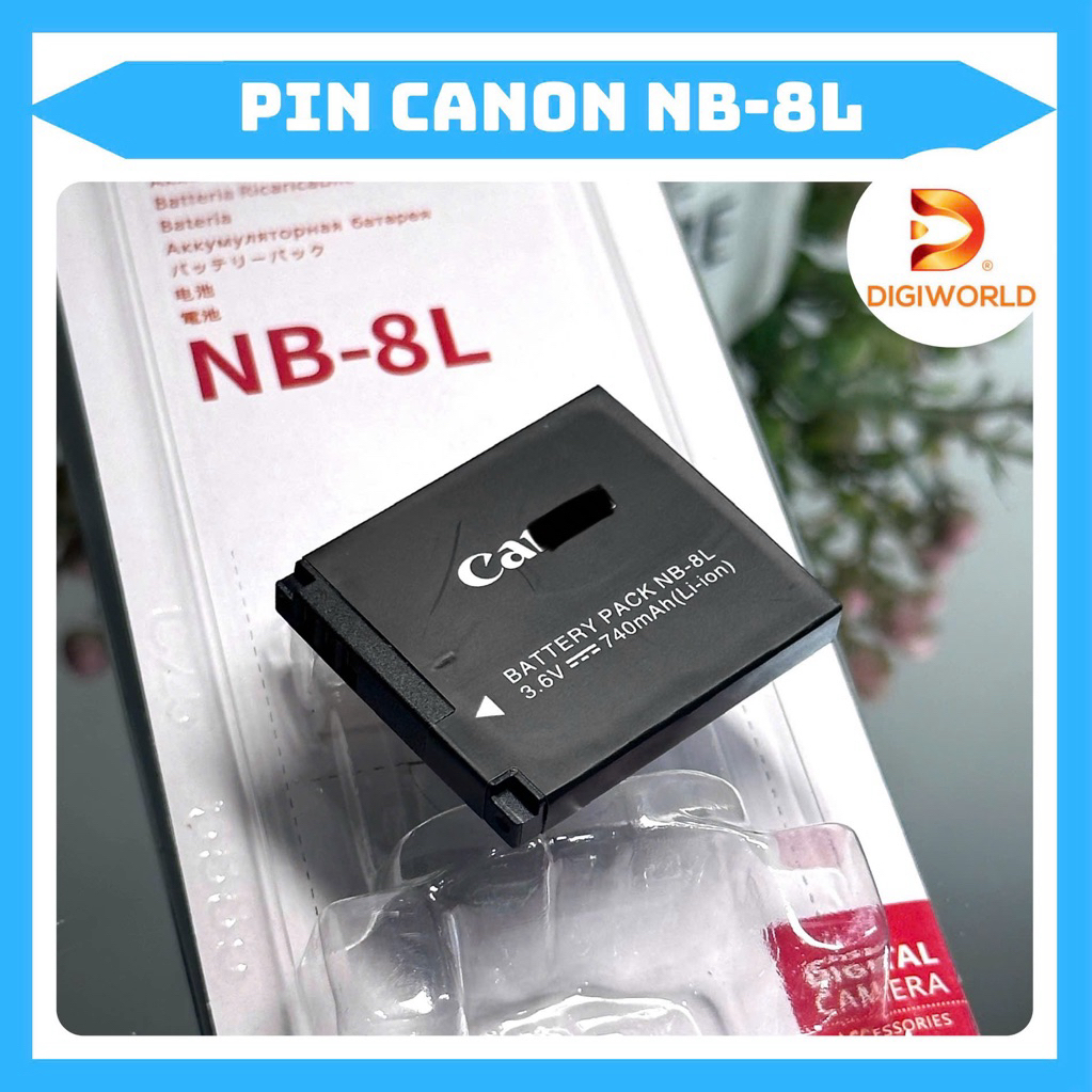 Pin Canon NB-8L dùng cho PowerShot A2200, A2200 IS, A3000, A3000 IS, A3100, A3100 IS, PowerShot A320