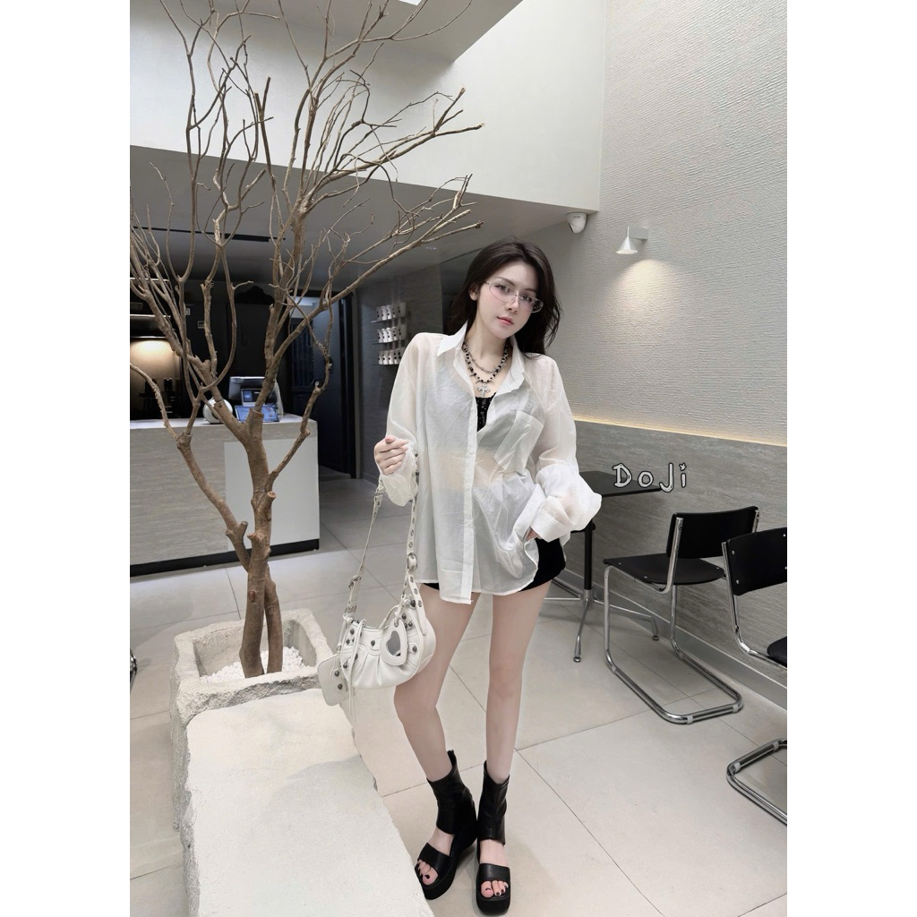 Áo Sơ Mi Chữ Bling QC