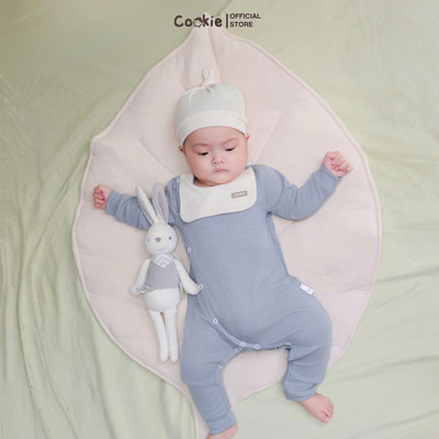 Bodysuit Cho Bé Gái Bé Trai COOKIE, Sleepsuit Cổ Yếm Cotton Jersey Cho Bé Size Từ 0 Đến 12 Tháng 2026