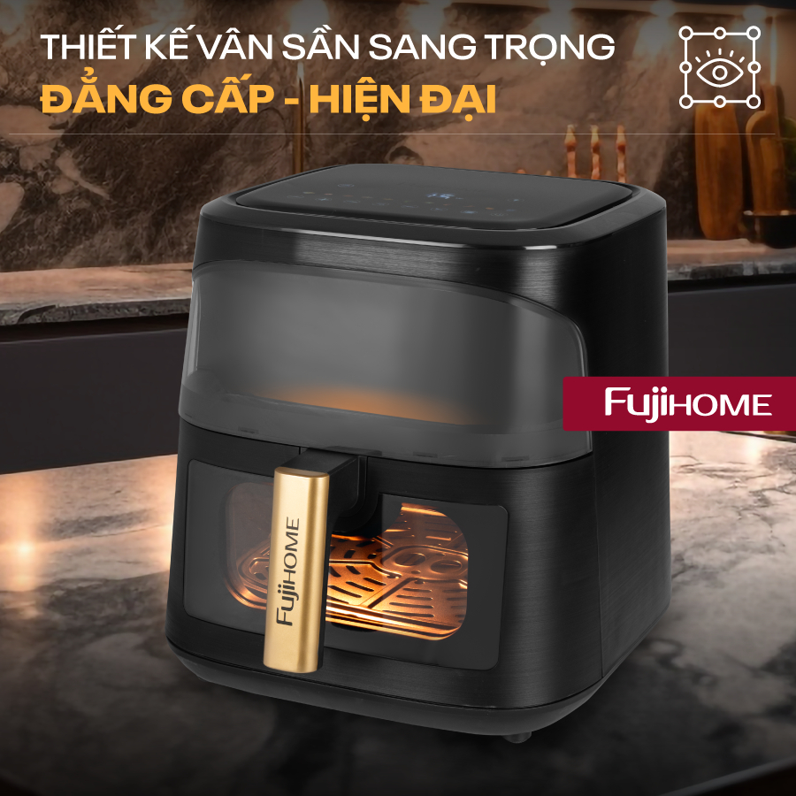 Nồi chiên không dầu 8 Lít Fujihome Nhập Khẩu A8DG1NEW