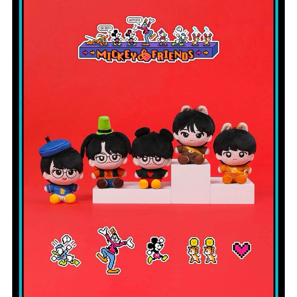 T1 Doran/Oner/Faker/Peyz/Keria Doll T1xDisney Mickey & Friend hàng chính hãng bản 2026 mới ra mắt (N