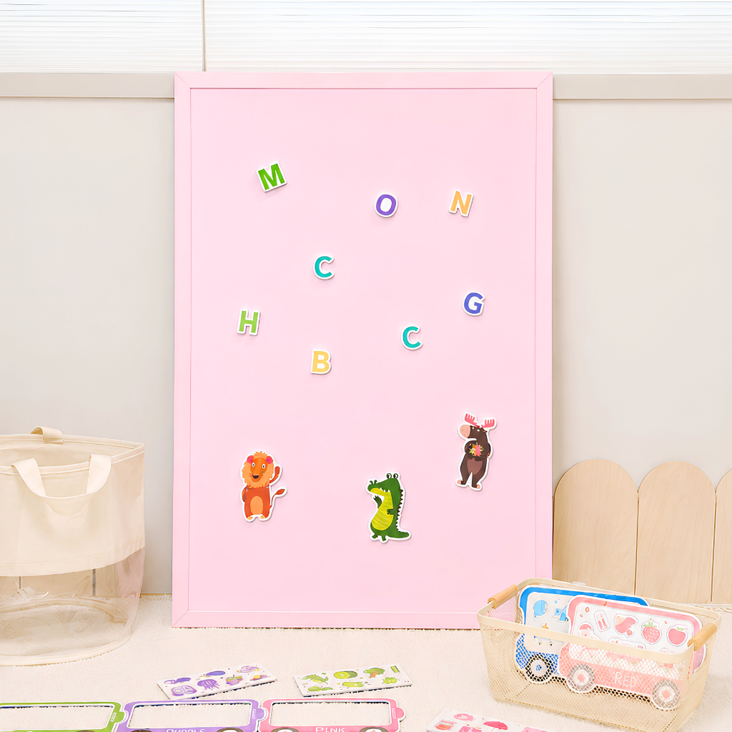 [Hồng Pastel] Bảng viết trẻ em Pastel Board_Bảng vẽ có từ tính đa công dụng. Hàng cao cấp nhập khẩu