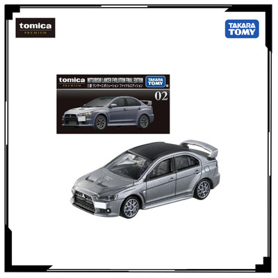 Xe mô hình Tomica Premium No.02 Mitsubishi Lancer Evolution Final Editon 298168 Fullbox Chính Hãng Takara Tomy