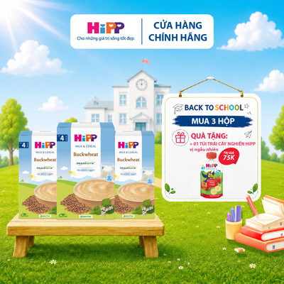 Bột ăn dặm dinh dưỡng HiPP Sữa, Kiều mạch 250g