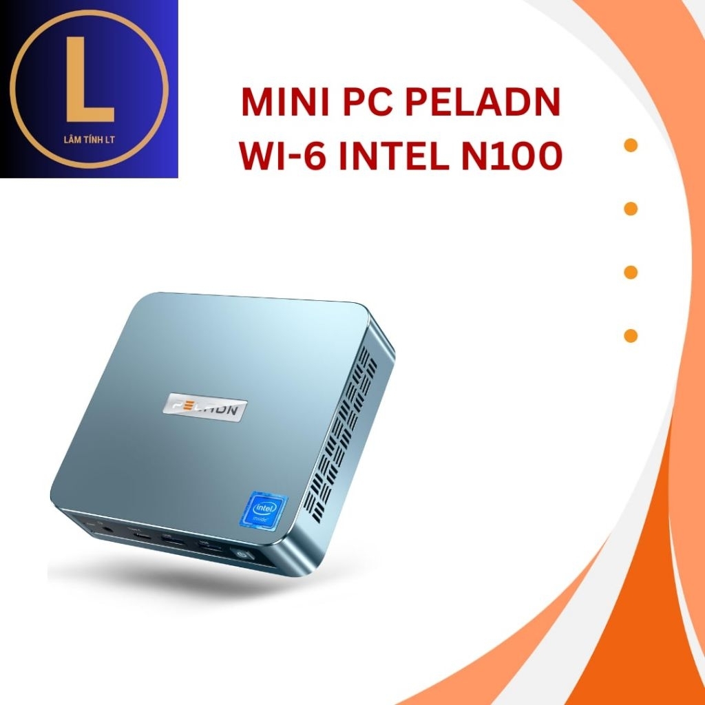 Mini PC Peladn WI-6 Intel N100 Barebone – Máy Tính Mini Nhỏ Gọn, Tiết Kiệm Điện, Hàng new. bảo hành 