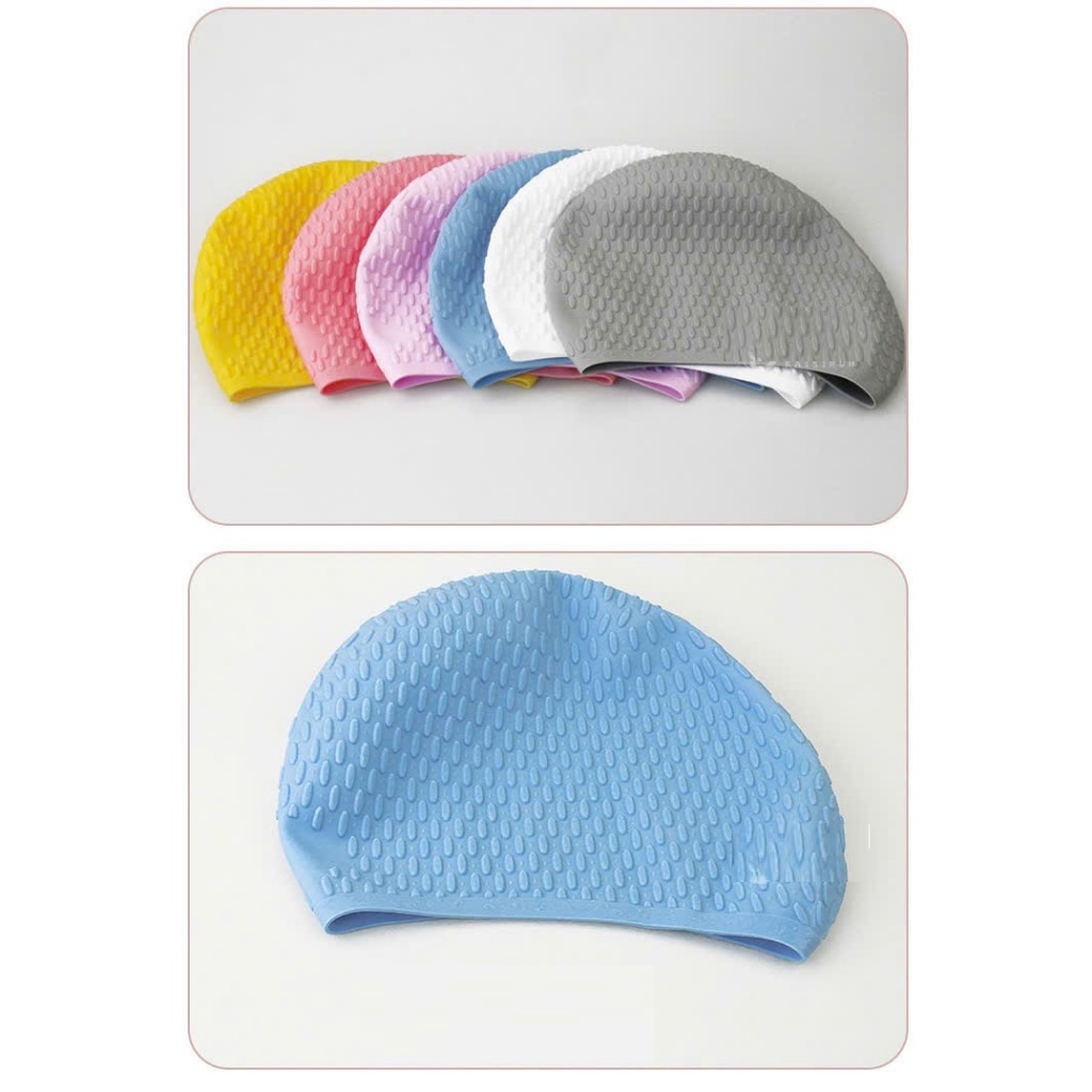 Nón bơi Kappa in Hình Silicone Chống Nước người Lớn bơi lội swim swiming adult bathing cap