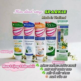 💐Kem đánh răng siêu trắng SPARKLE 100g chính hãng Thái Lan 100% - Răng trắng nướu khoẻ, hơi thở hương thơm