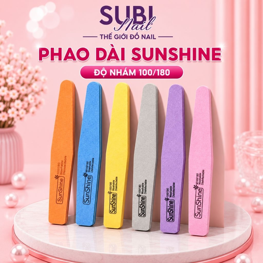 Phao dài dũa móng Sunshine, buffer phao dũa móng nail - Subi Nail