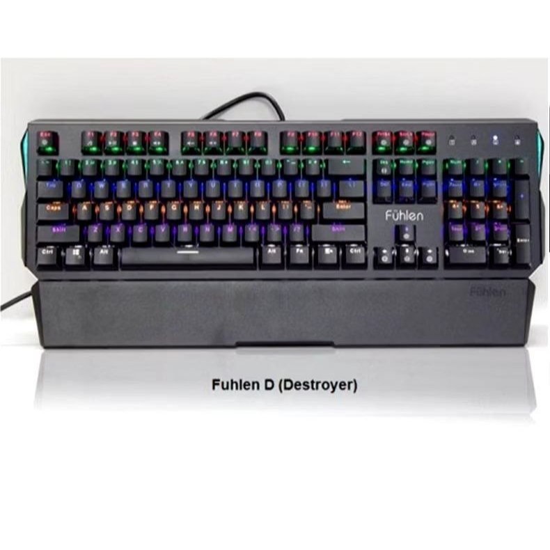 Fuhlen Bàn Phím Gaming Fuhlen D Destroyer với Đèn LED RGB và Thiết Kế Cổ Điển