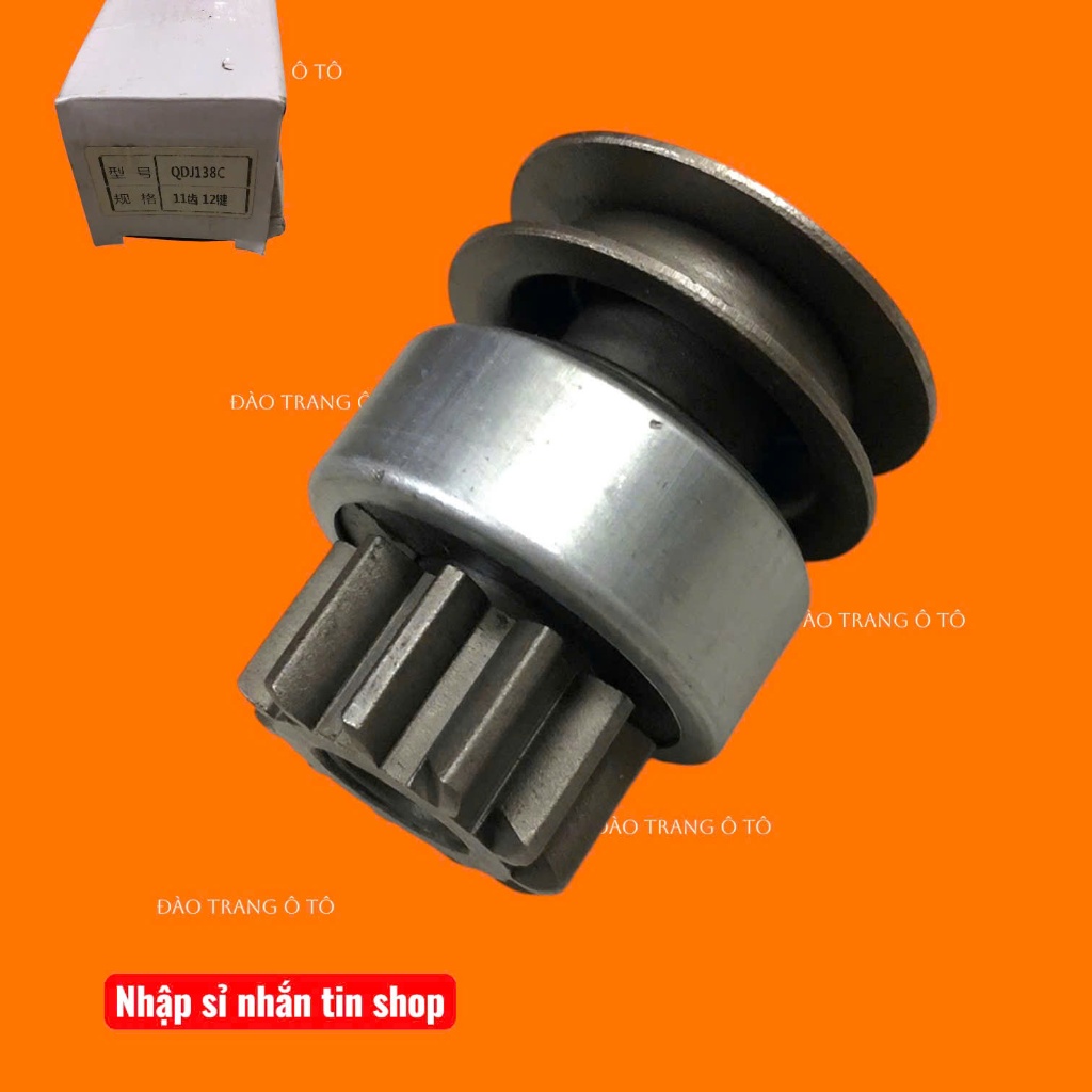 Bánh răng đề 138C 11 răng 12 then cao 70 dùng cho xe ô tô 1 tấn 2,5 tấn QDJ138c