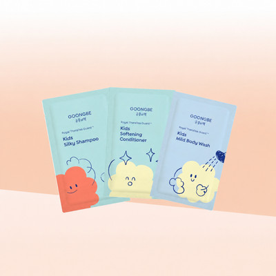 [GIFT] Bộ 3 Sample Dầu Gội, Dầu Xả, Sữa Tắm GOONGBE Kids Cho Da Nhạy Cảm 4ml