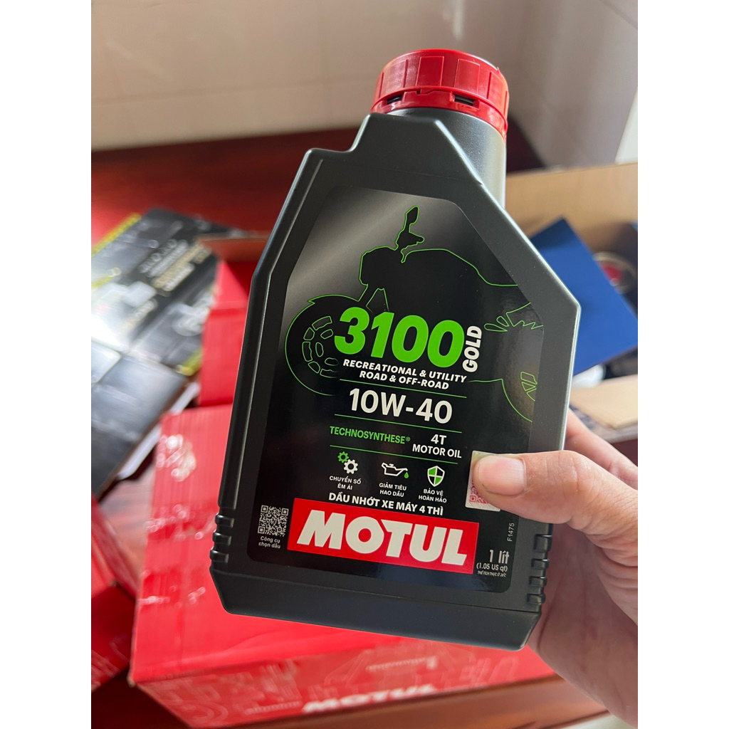 dầu nhớt motul 10w40 xe số 1L