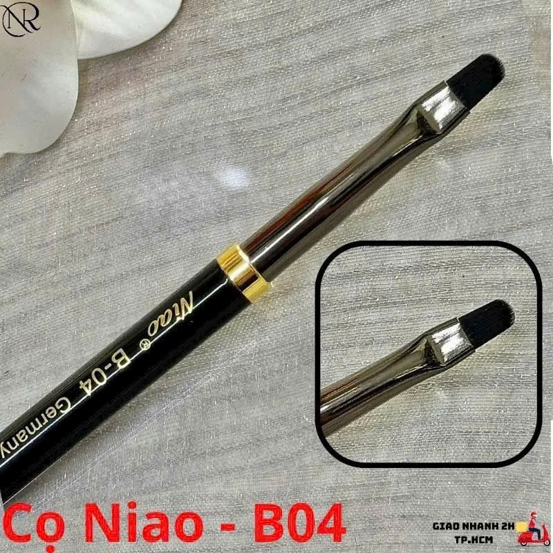 cọ đắp gel đầu tròn niao b04, cọ đắp gel niao b04 đầu tròn