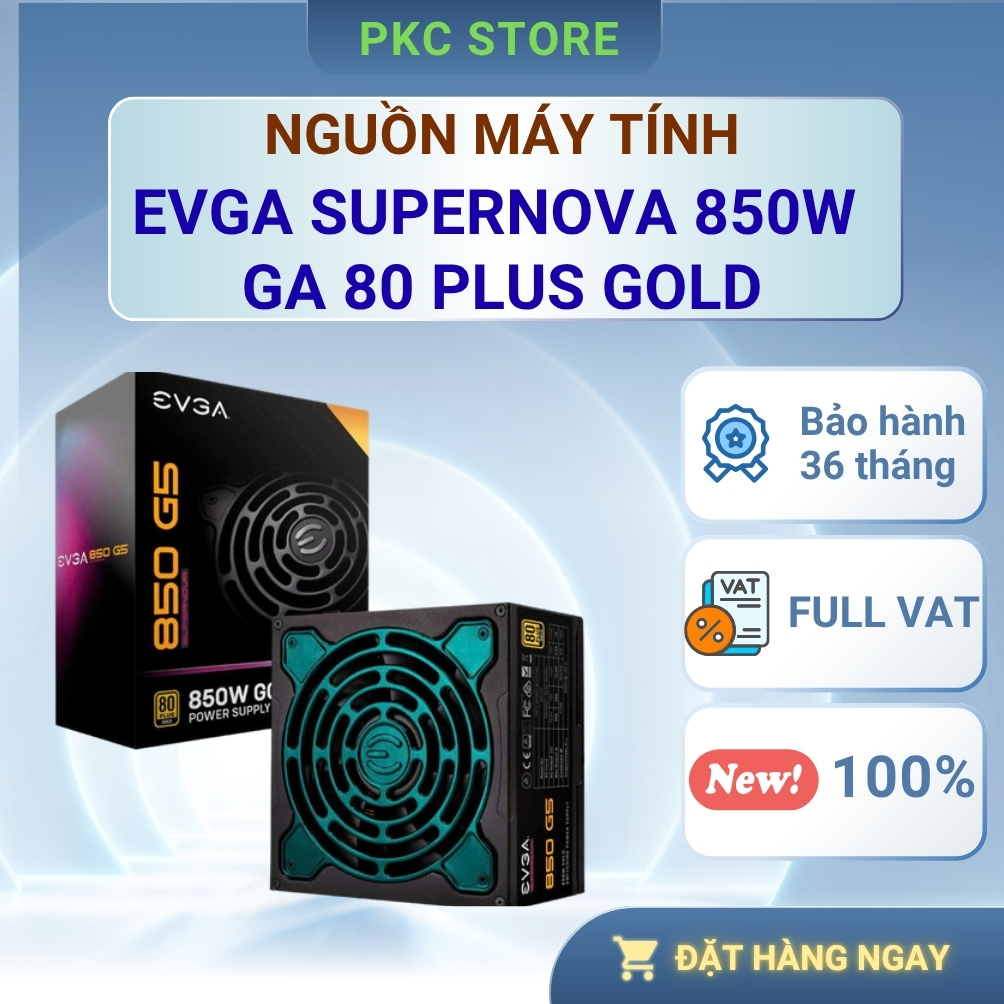 Nguồn máy tính - EVGA SuperNOVA 850 GA 850W 80 Plus Gold ( Full VAT )
