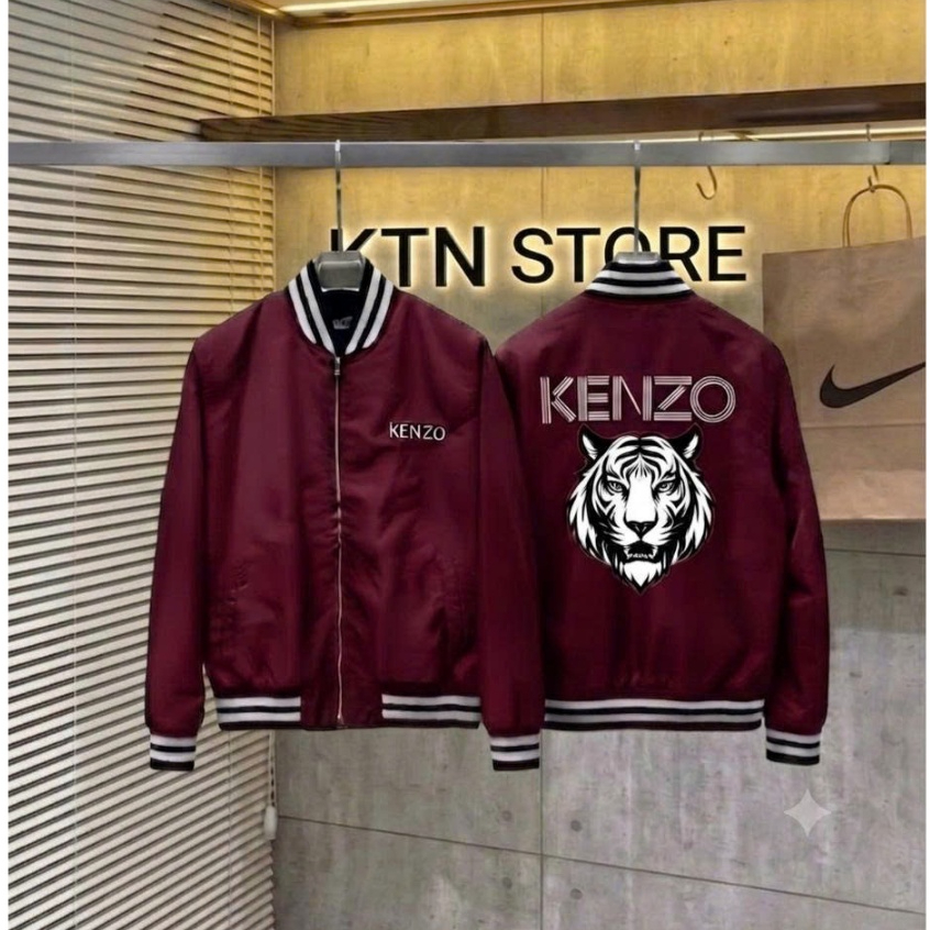 Áo Khoác Gió Bomber Hổ Kenzo Đủ Các Màu Hot Trend 2026, Áo Khoác Gió Bomber Phong Cách Boy Phố Logo 