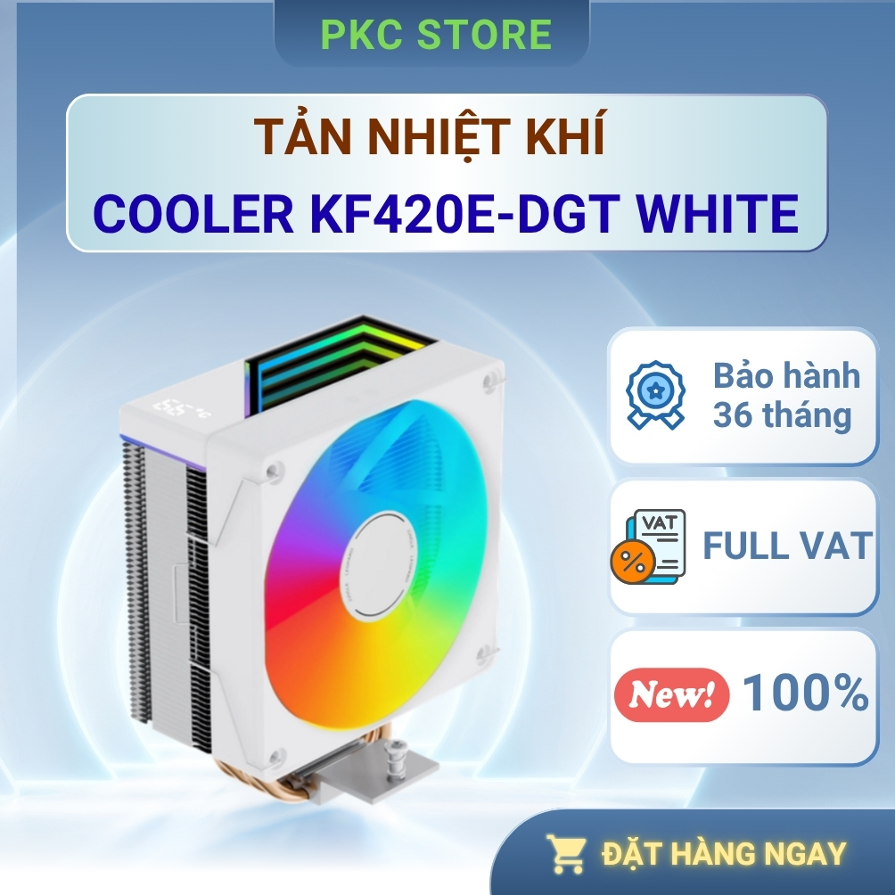 Tản nhiệt khí CPU - Cooler KF420E-DGT White ( Full VAT )