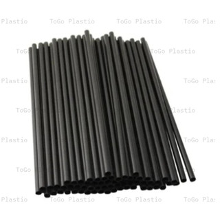 0.5kg Ống hút ĐEN Thẳng 2 đầu phi 6 phi 8 cafe sinh tố ToGoPlastio