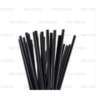 0.5kg Ống hút ĐEN Thẳng 2 đầu phi 6 phi 8 cafe sinh tố ToGoPlastio