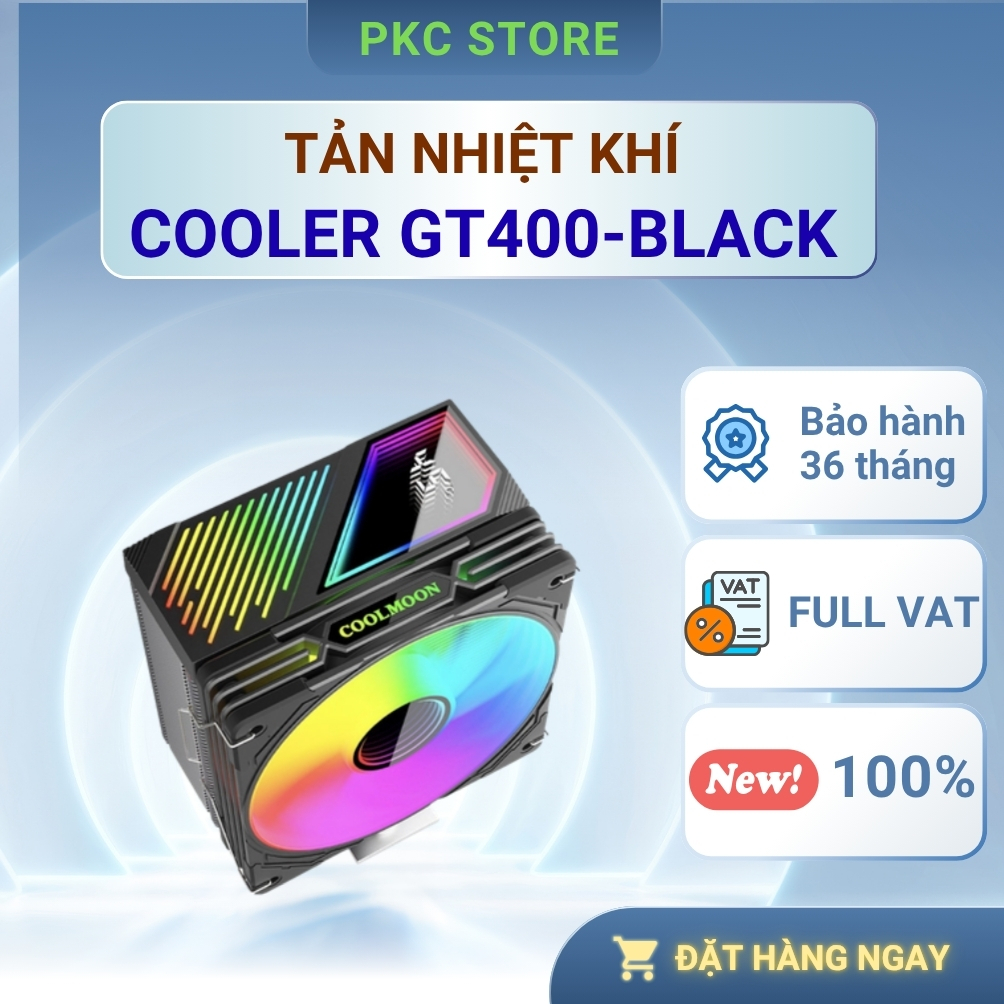 Tản nhiệt khí CPU - Cooler GT400 Black ( Full VAT )