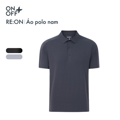 RE:ON MOVE ON | Áo polo nam chống tia UV50+, sợi polyester Sorona mềm mại, co giãn linh hoạt ONOFF - 38TP26S627