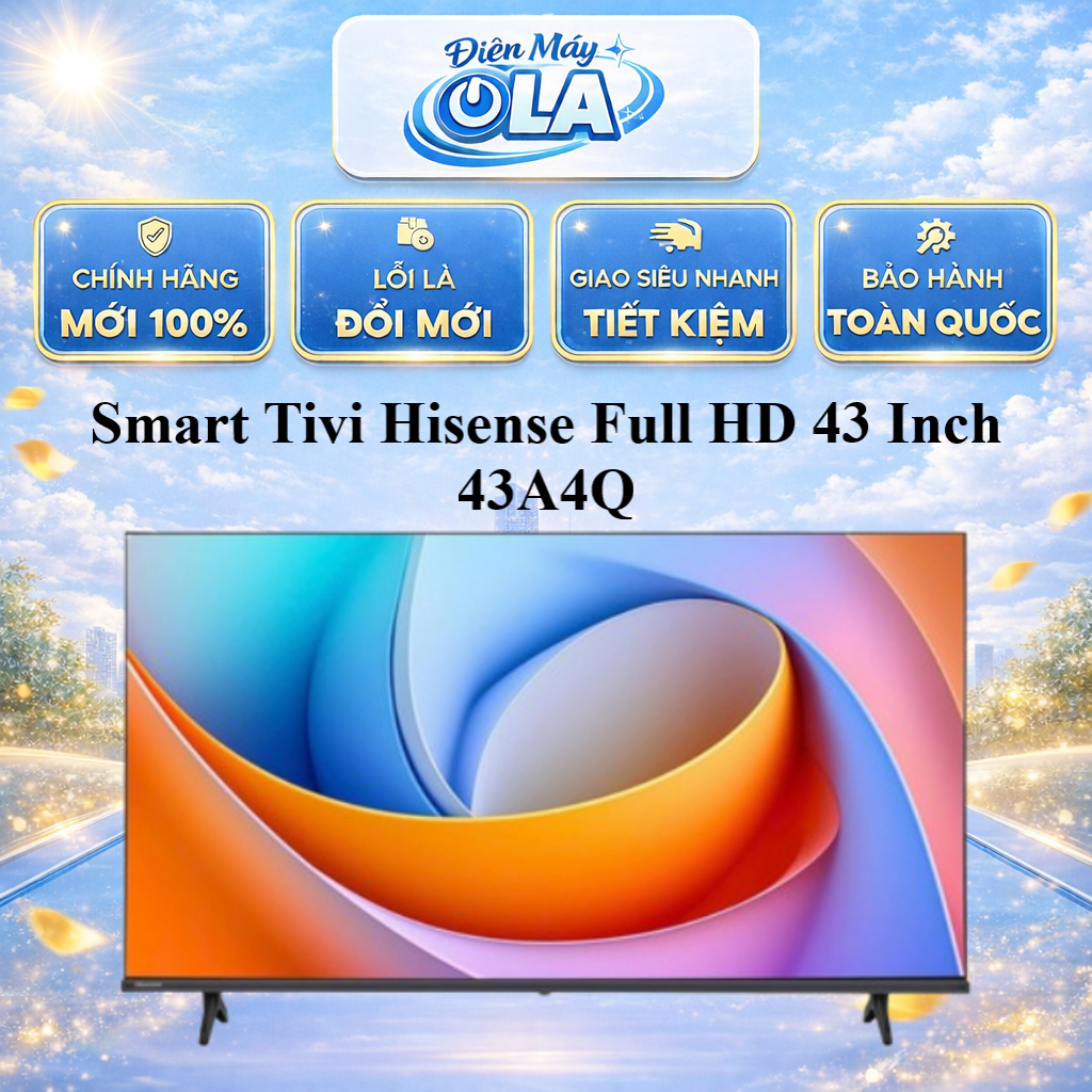 (TOÀN QUỐC) - 43A4Q  - Smart Tivi Hisense Full HD 43 Inch 43A4Q