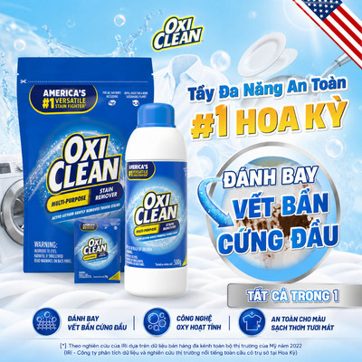 [SVIP] Combo Bột Tẩy Đa Năng Oxiclean Giúp Làm Sạch Các Vết Bẩn Cứng Đầu Trên Vải Vóc, Xoong Nôi, Lồng Máy Giặt