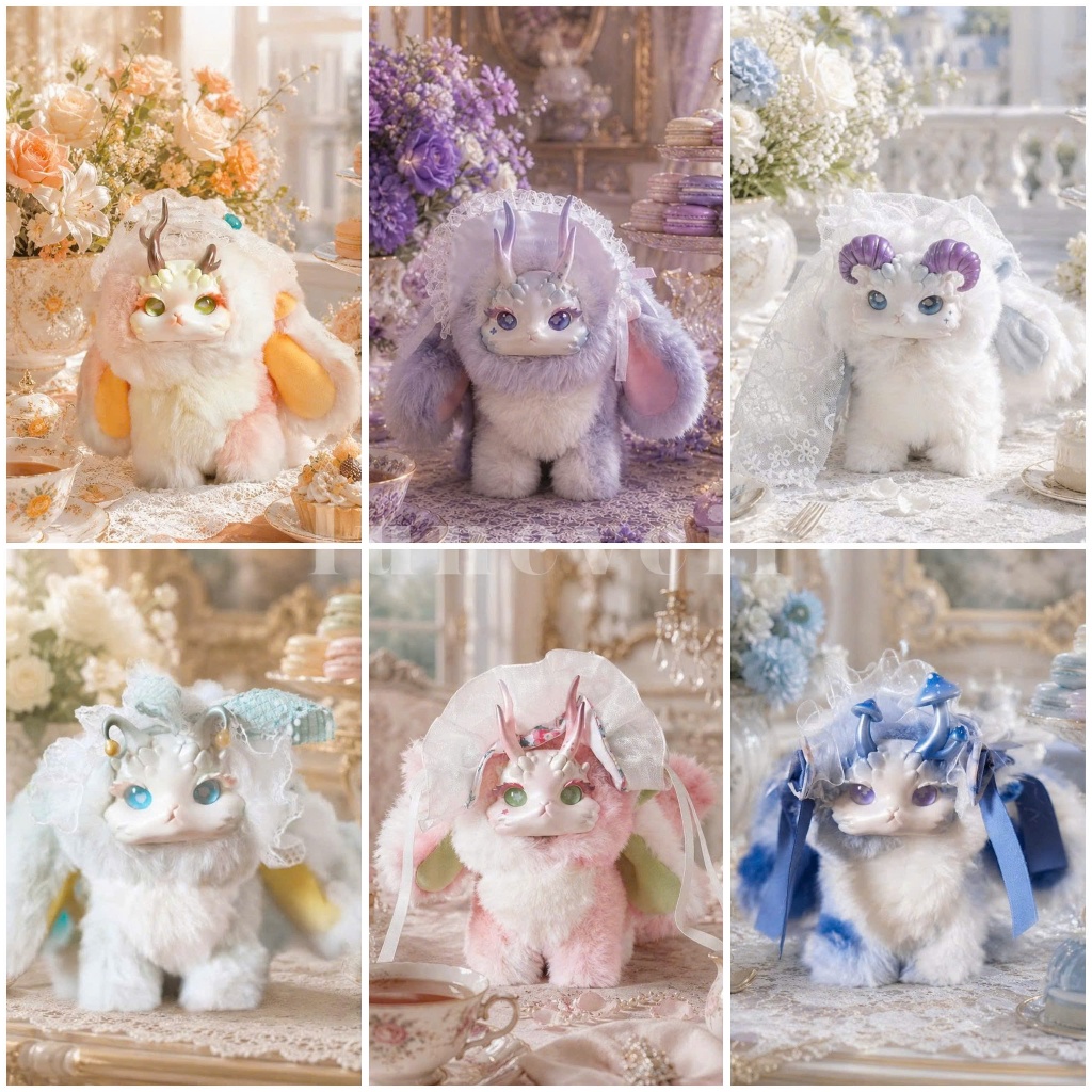 [ Hình shop tự chụp] Tutulong V1 Fantasy Forest Tea Party- Thỏ Rồng Sinh vật rừng Tiệc trà Plushies