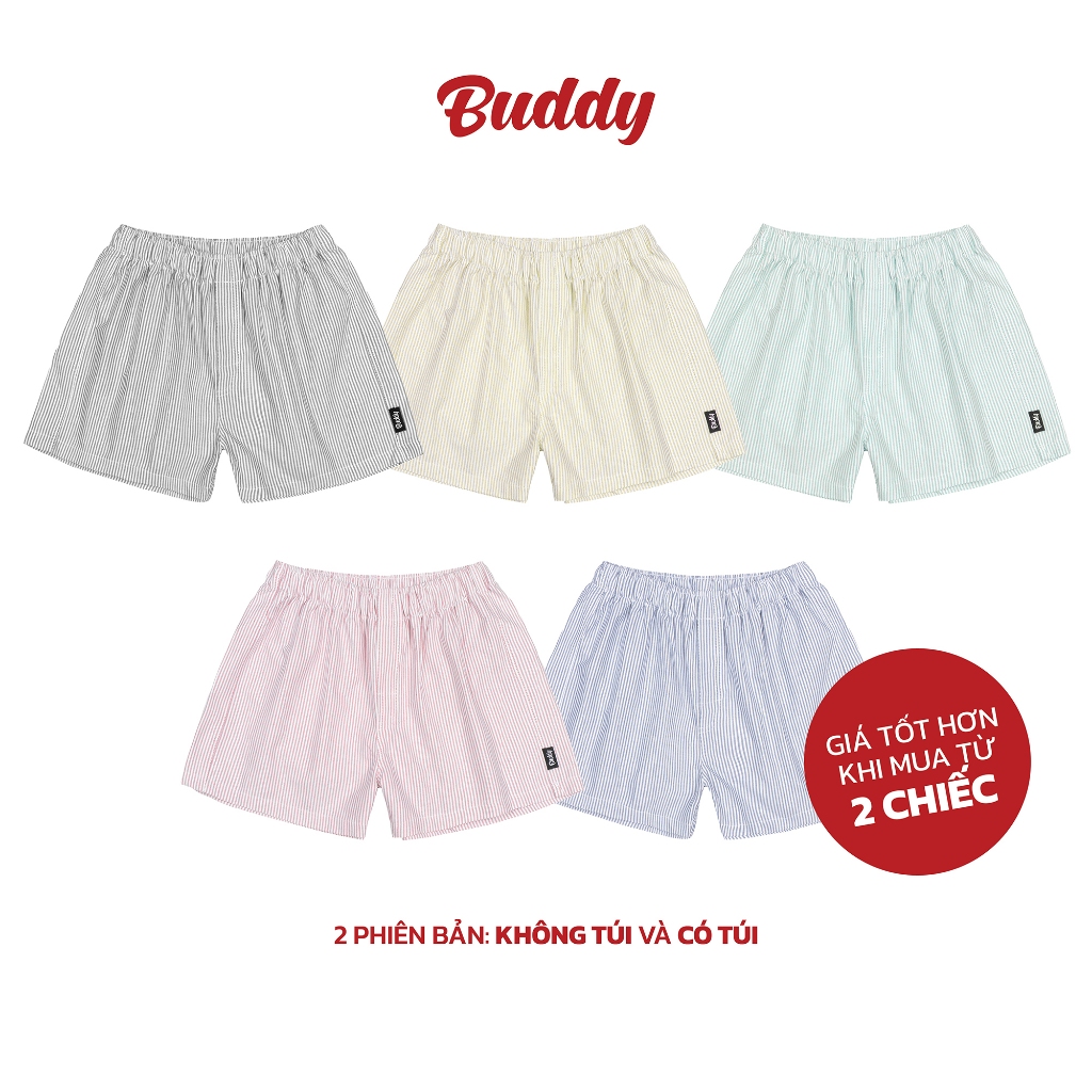 [BUDDY] Quần đùi kate ngủ mặc nhà form thoải mái - G9 BOXER