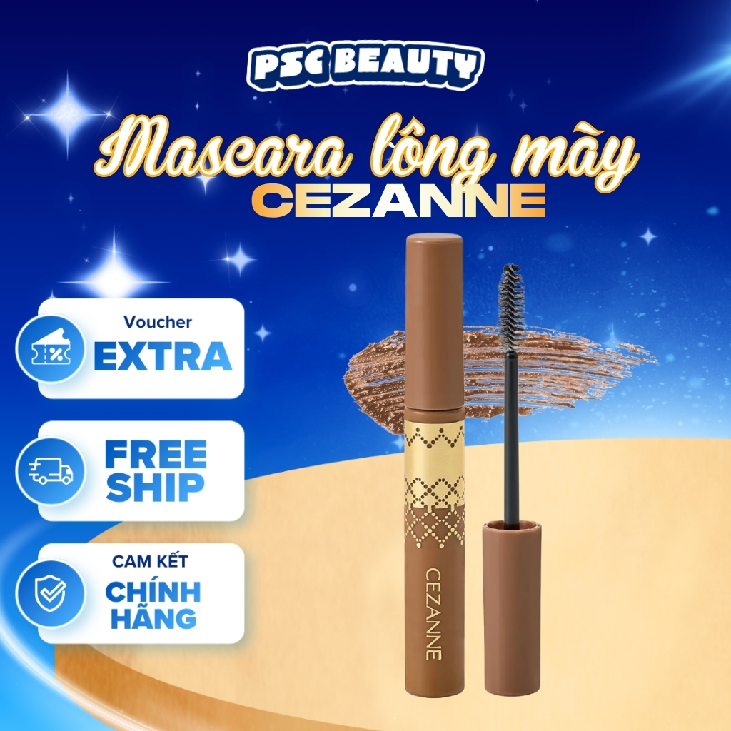 Mascara chuốt lông mày giữ màu lâu trôi CEZANNE Eyebrow Mascara 6.3g