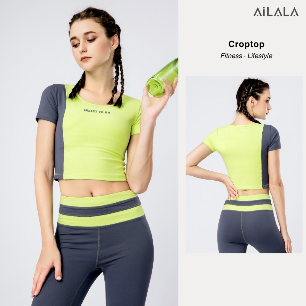 AiLALA LUX46 Áo Thể Thao Nữ, Phù Hợp Tập Yoga, Gym, Pilates, Chạy Bộ, Nhiều Mẫu Size S-XL