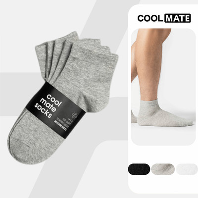[MUA 2 GIẢM 5%]Combo Pack 5 Đôi Tất Vớ cổ trung Coolmate Basics Coolmate