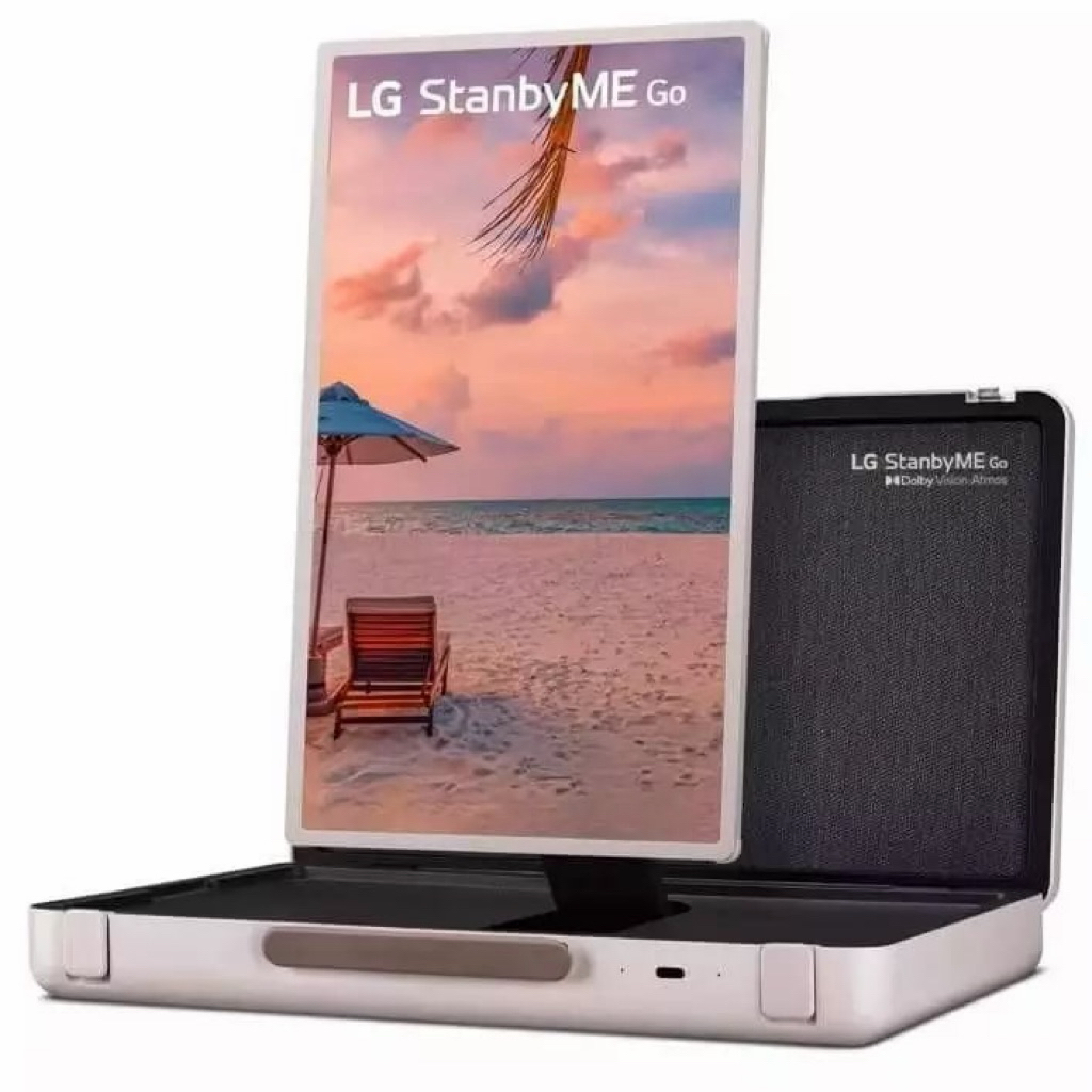 Tivi LG StanbyME Go 27 inch 27LX5QKNA Quốc Tế - Màn Hình Cảm Ứng Dạng Vali, Pin 3 Giờ, Loa 20W - Bảo