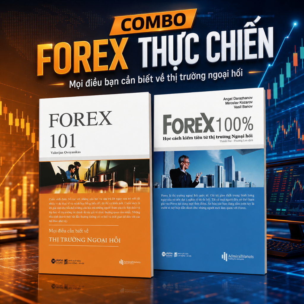 Sách - (Combo 2 cuốn)  Thị trường ngoại hối: Forex 100% và Forex 101