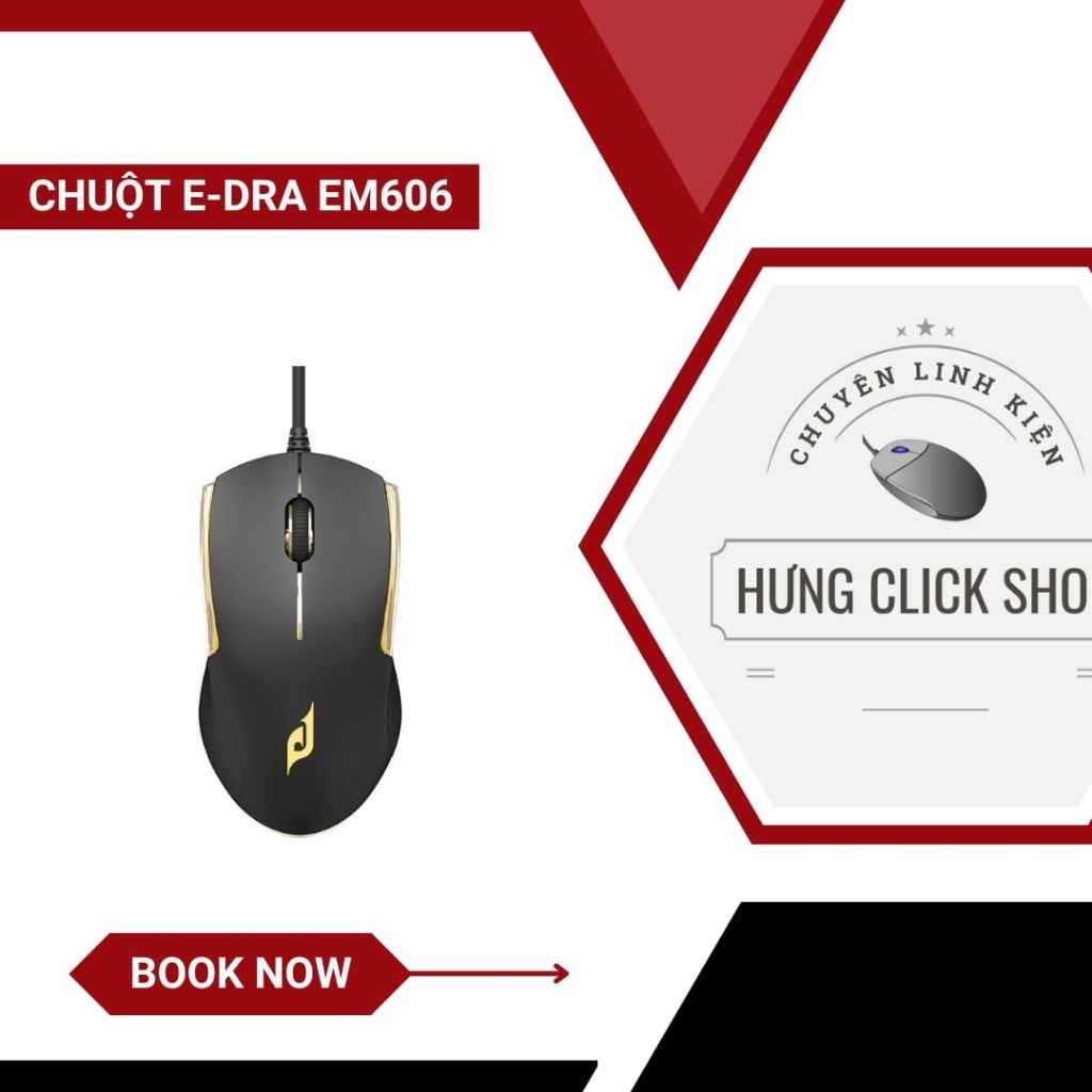 Chuột máy tính E-DRA EM606 – Hàng mới | Bảo hành 12 tháng.