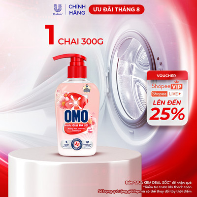 Nước Giặt Đồ Lót OMO Hương Hoa Anh Đào Thanh Lịch 300G