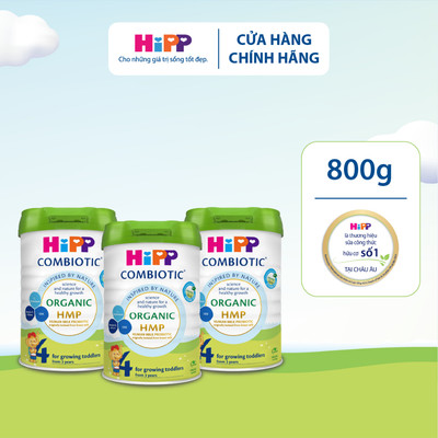 [Key] Combo 3 lon Sữa bột công thức HiPP Organic Combiotic 800g