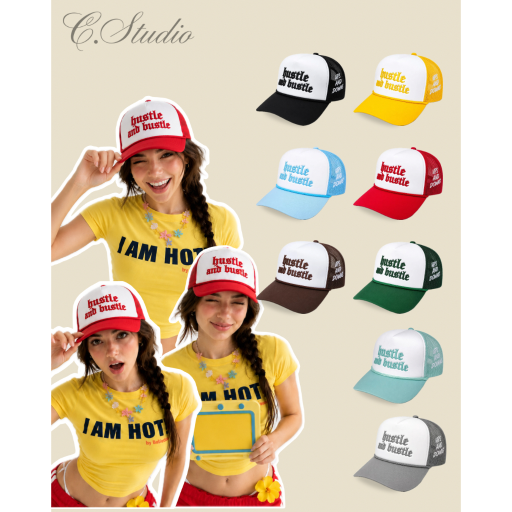 C.STUDIO l NÓN "UP AND DOWNS" TRUCKER CAP