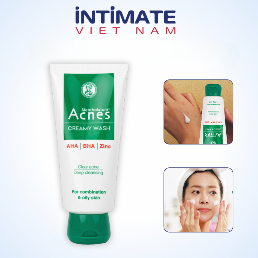 Sữa Rửa Mặt Acnes Kiểm Soát Nhờn, Mụn Acnes Oil Control Cleanser/Creamy Wash 100g