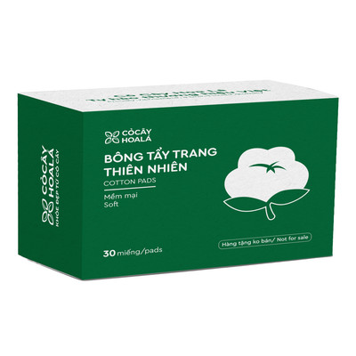 [HÀNG TẶNG KHÔNG BÁN] Bông Tẩy Trang Cỏ Cây Hoa Lá VIETNAM Chất Liệu Cotton Mềm Mịn Thấm Hút