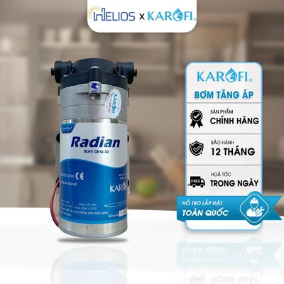 (BH 12 Tháng) Bơm Tăng Áp 24V Radian Karofi Chính Hãng - Dùng Cho Máy Lọc Nước RO, Phun Sương