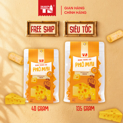 Bánh tráng Lắc Phô Mai Tây Ninh Tinh Nguyên (40g, 135g)