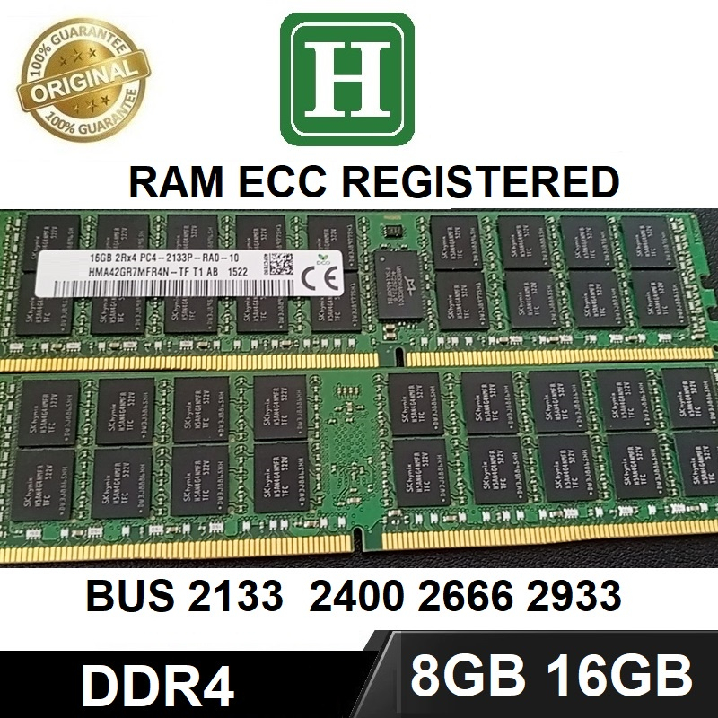 Ram Server DDR4 8GB, 16GB ECC REG bus 2933, 2666, 2400, 2133 tháo máy chính hãng, bảo hành 03 tháng