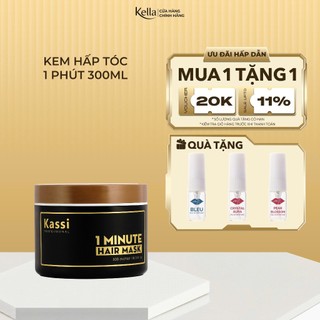 Kem Hấp Dầu Phục Hồi Tóc 1 Phút Kassi Giúp Giảm Khô Xơ, Hỗ Trợ Phục Hồi Tóc Hư Tổn - Hũ 300ml