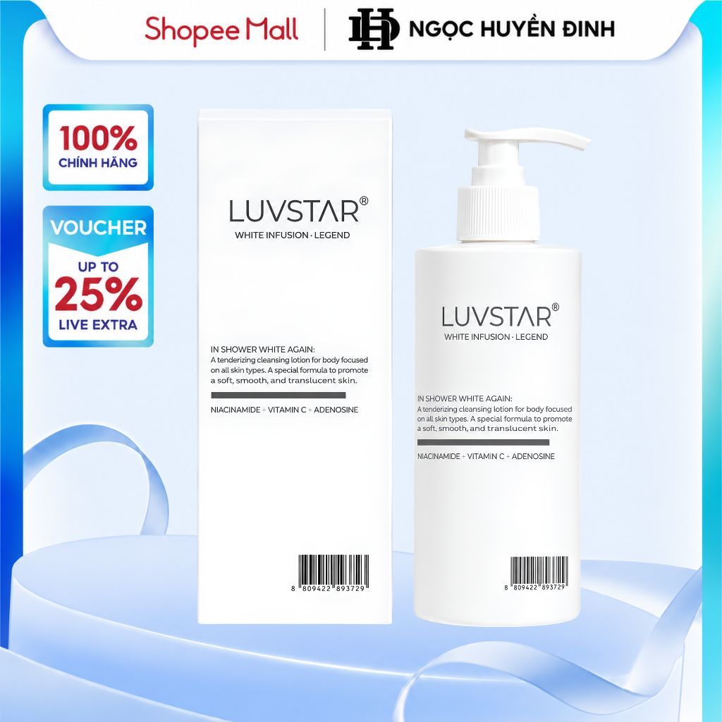 Sữa Tắm Truyền Trắng Body Tone Up LUVSTAR – Hàn Quốc 250ML