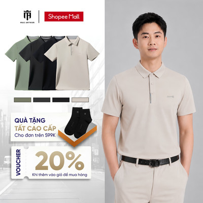 [Chính Hãng] Áo Polo MAC ARTHUR CROWN Làm mát nhanh, không nhăn, dễ phối đồ, ôm vừa, trẻ trung SP1