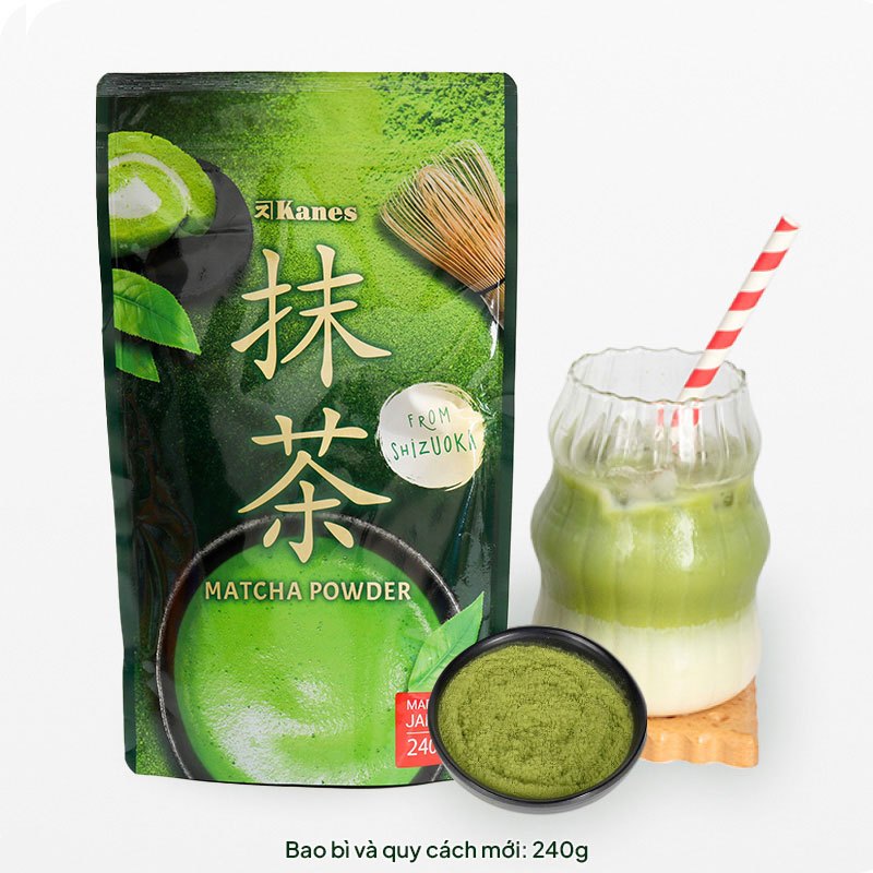 Bột trà xanh Matcha Nhật Bản Kanes 240g