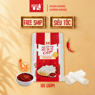 Bánh Tráng Chấm Xốt Sa Tế Cay Tây Ninh Tinh Nguyên (180g)