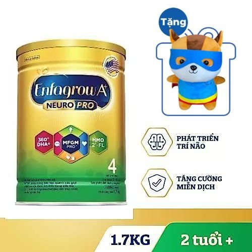 [Tặng Sóc Siêu Nhân Enfa] Sữa Bột Enfagrow A+ 4 1.75kg (2 Tuổi +) DATE 6-7-8/2027