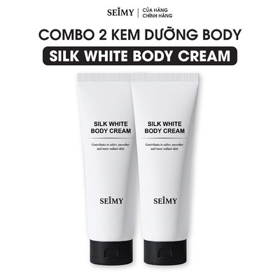 Combo 2 Kem Body Dưỡng Da Seimy - Silk White Body Cream