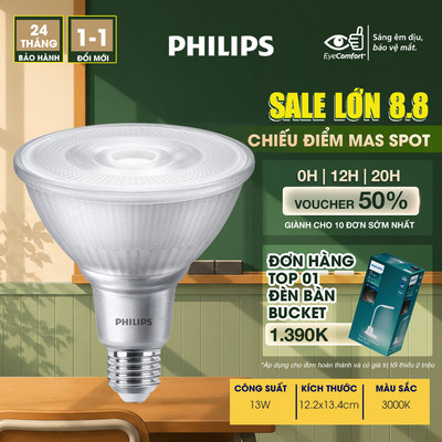 Bóng đèn chiếu điểm PHILIPS MAS LEDspot D 13-100W E27 927 PAR38 25D (01 bóng) - Đèn rọi